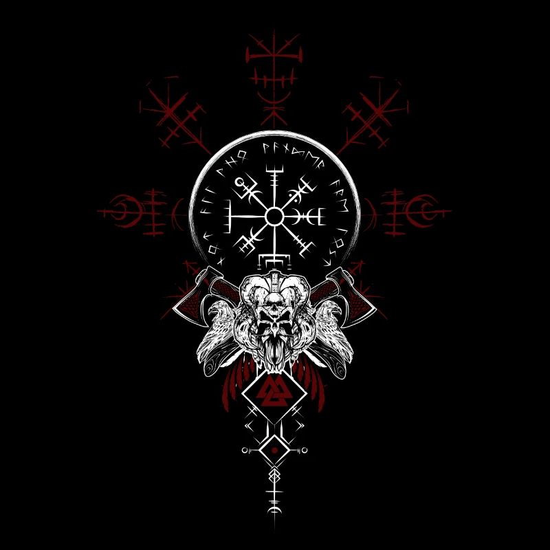 Celtic Vikinger Vegvisir compas Vikings