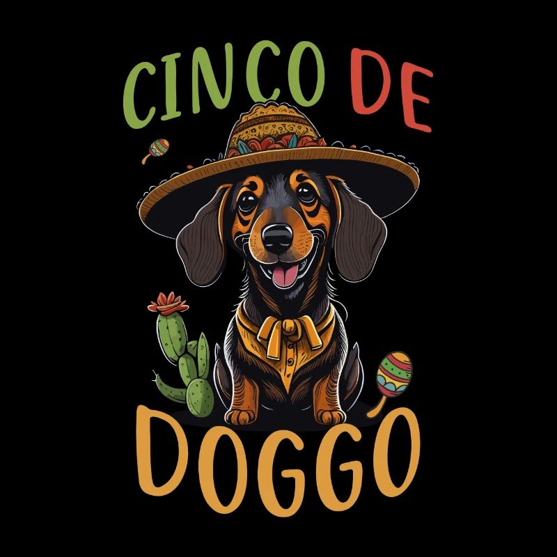 Dackel Cinco de Mayo Cinco de Doggo