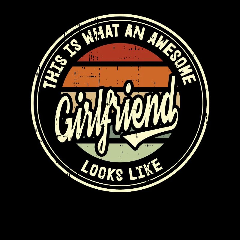 Beste Freundin der Welt Retro Girlfriend Geschenk
