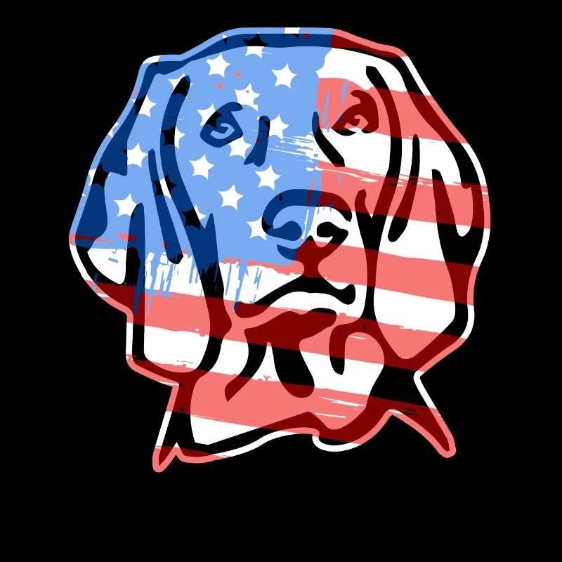 Vizsla Vizsla Flag Face