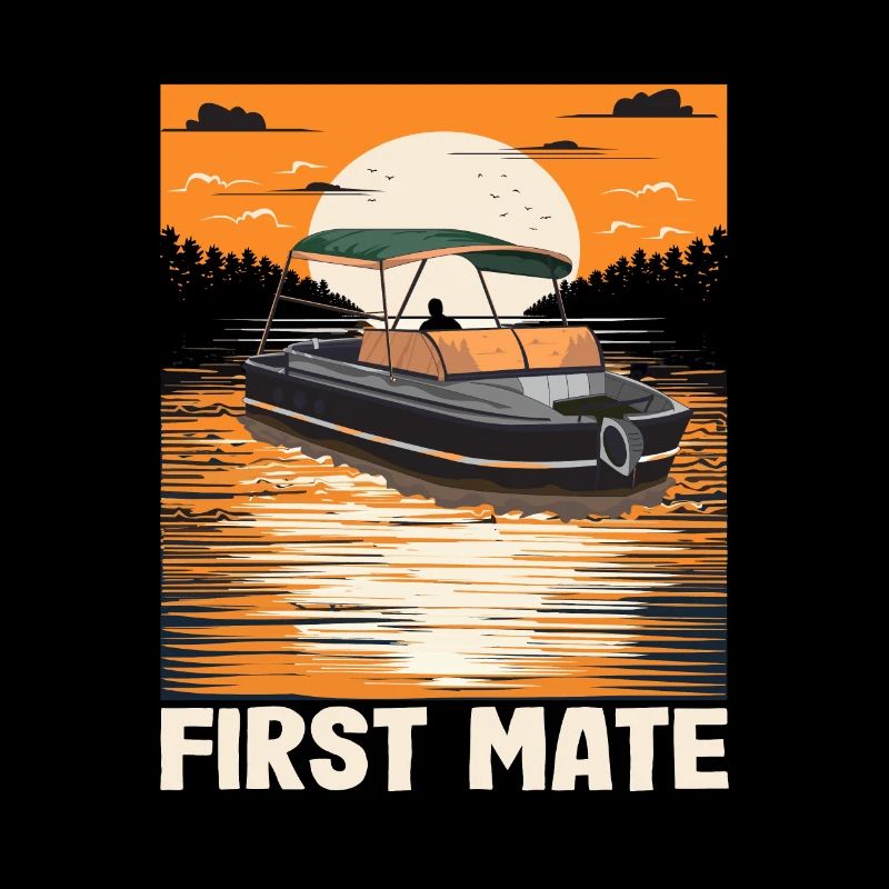 First Mate Motorboating Squad Lake Life Pontoon