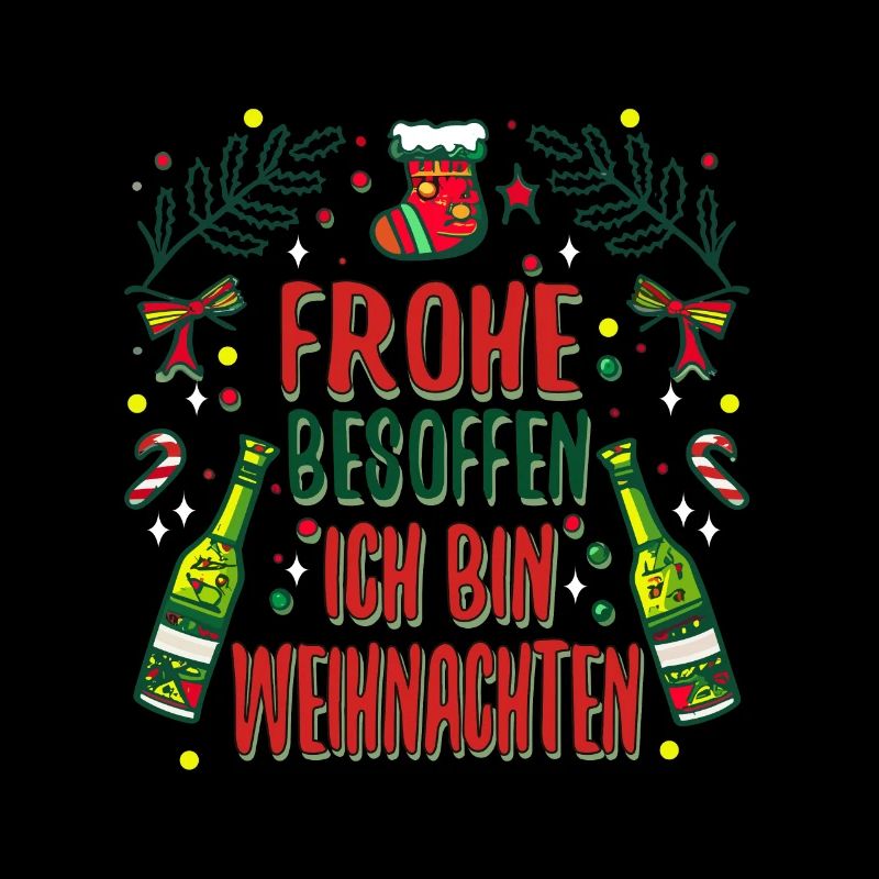 Frohe besoffen ich bin Weihnachten