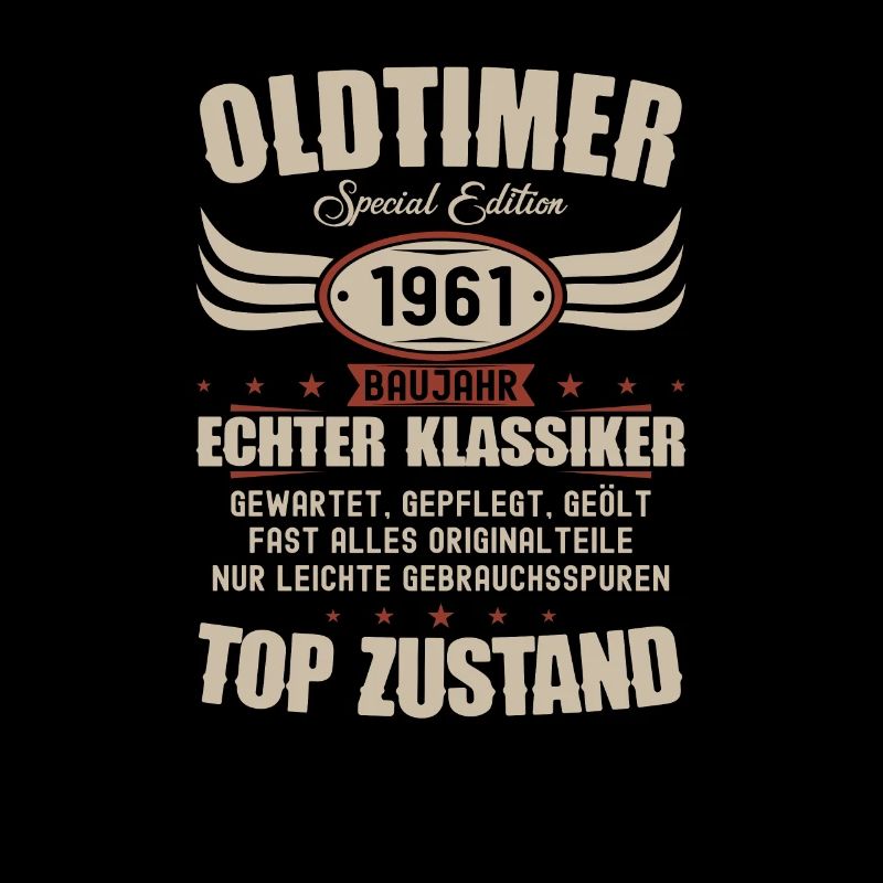 63. Geburtstag 63 Jahre Oldtimer Geschenk 1961
