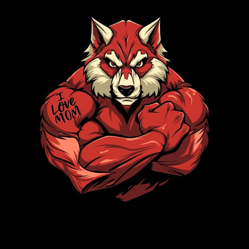 Wolf I Love Mom