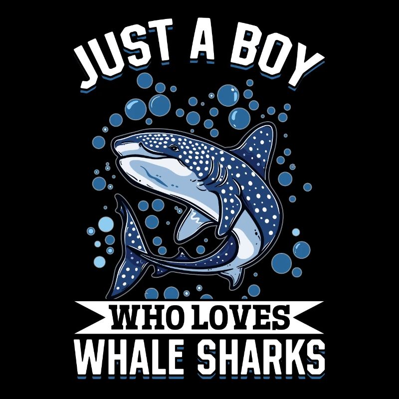 Drôle d’animal requin-baleine juste un garçon qui aime