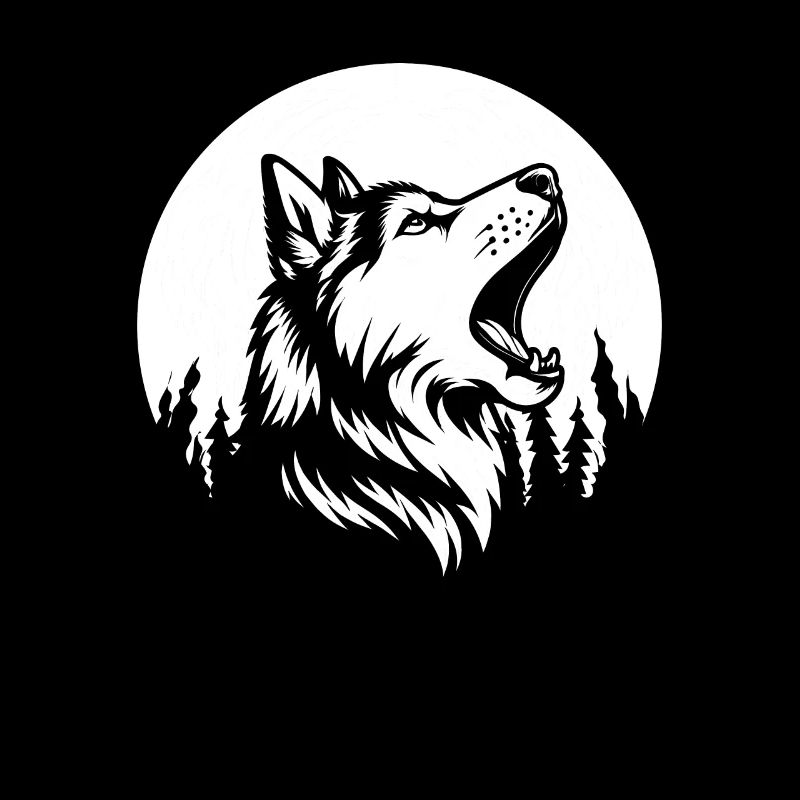 Husky de Sibérie hurlant
