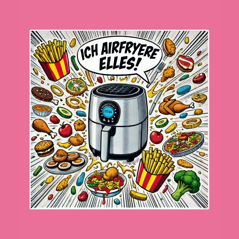 I airfryer everything! Funny kitchen illustration