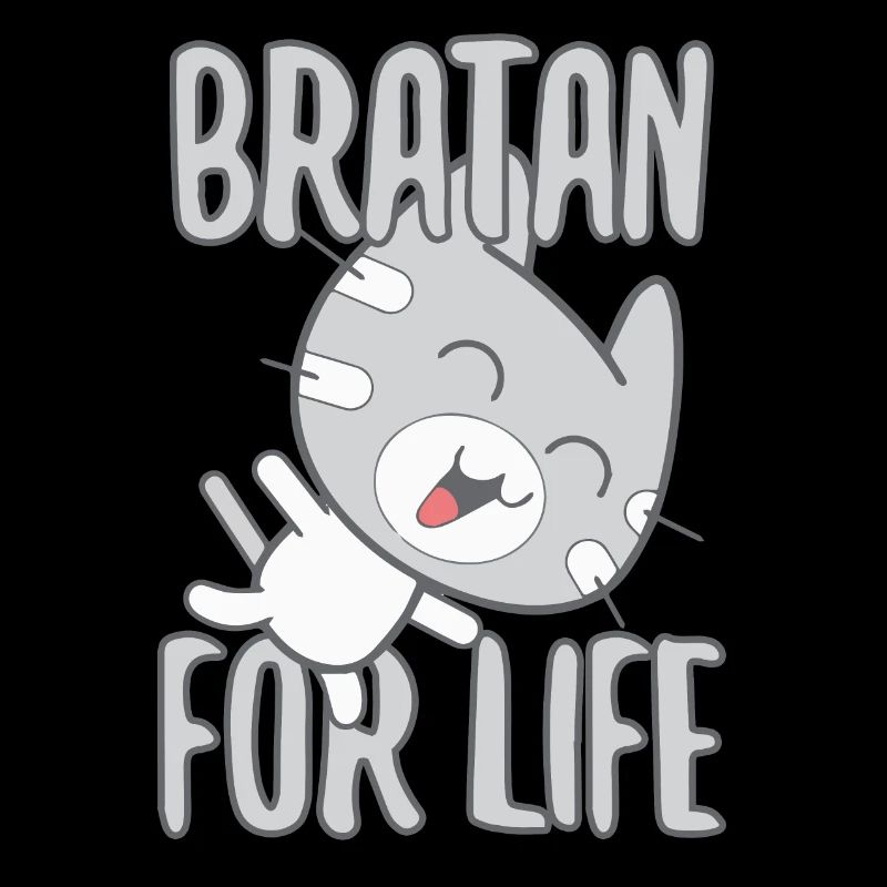 Bratan Cat Cat Grey Gift