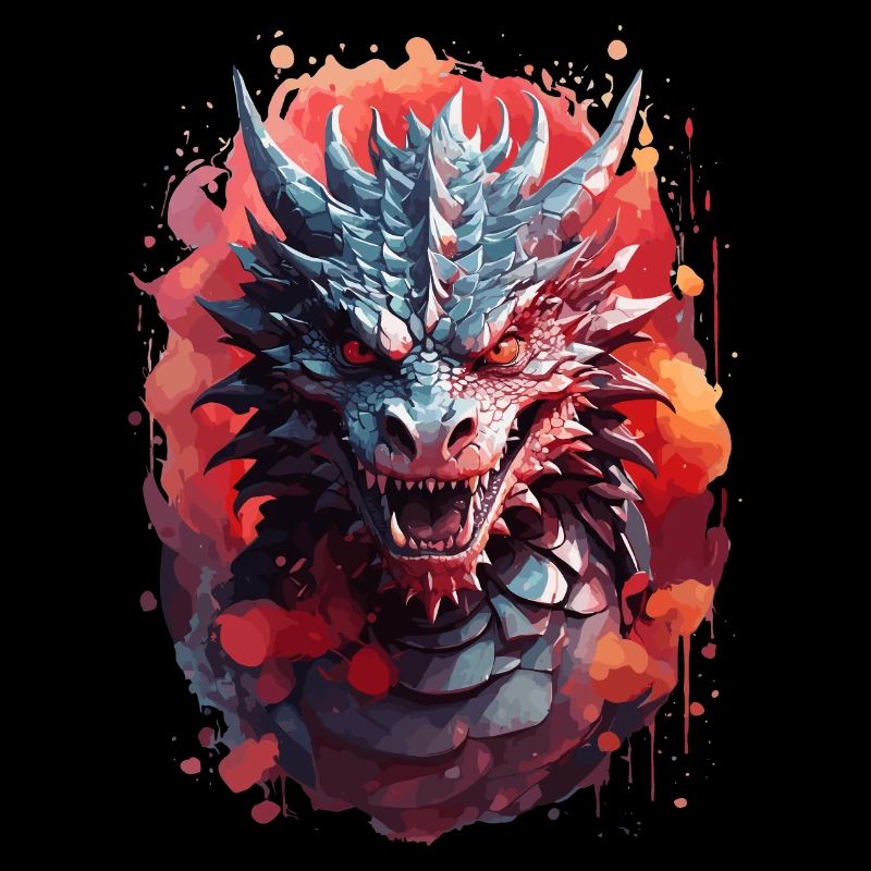 Düsterer Drache der Finsternis