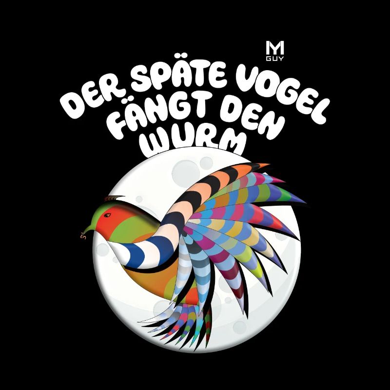 Der Späte Vogel Fängt Den Wurm Geschenkidee