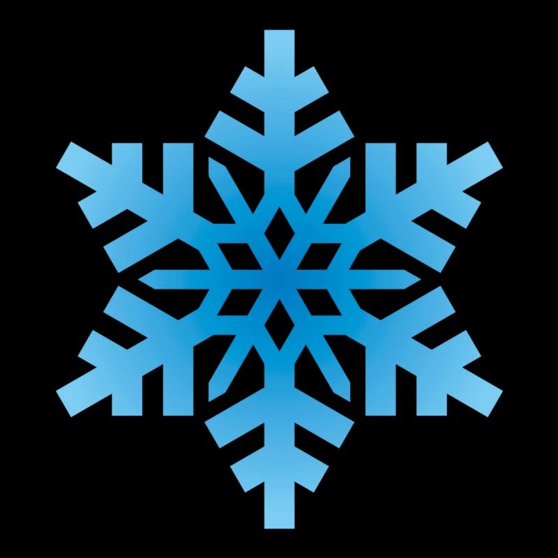 Flocon de neige bleu clair
