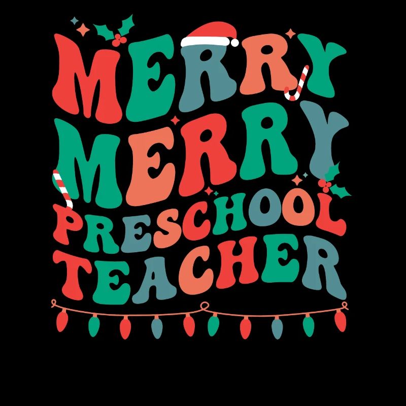 Enseignant préscolaire Noël Pre-K Enseignant Noël
