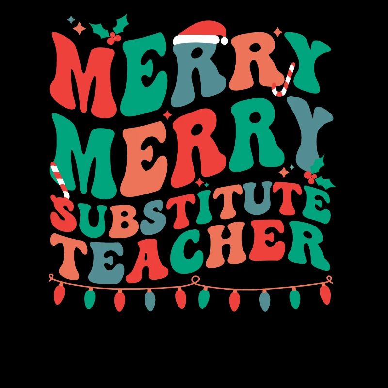 Professeur suppléant Noël Sous-enseignant Noël Noël