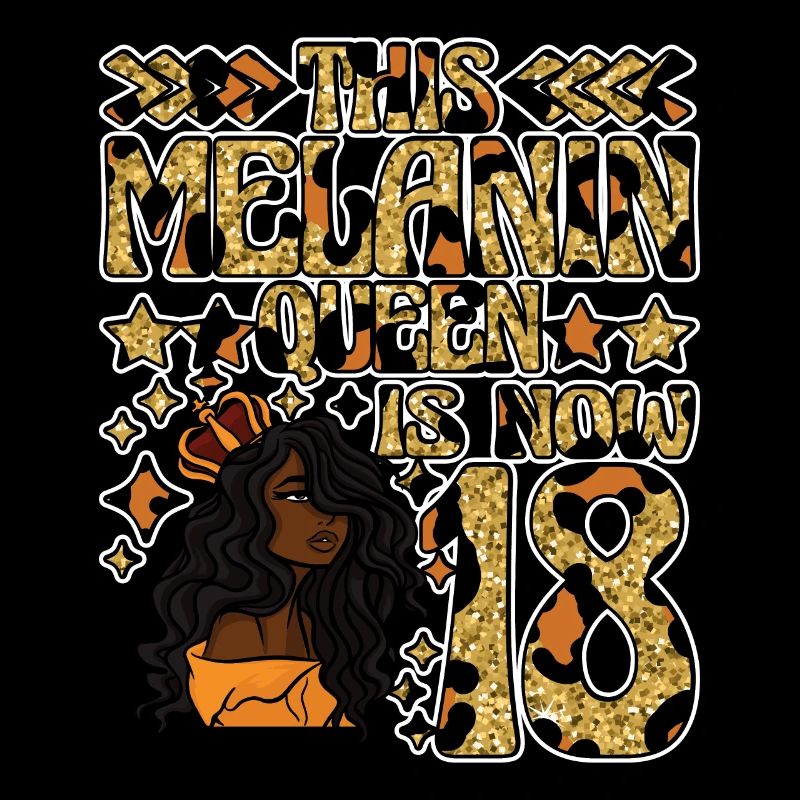This melanin queen is now 18 black