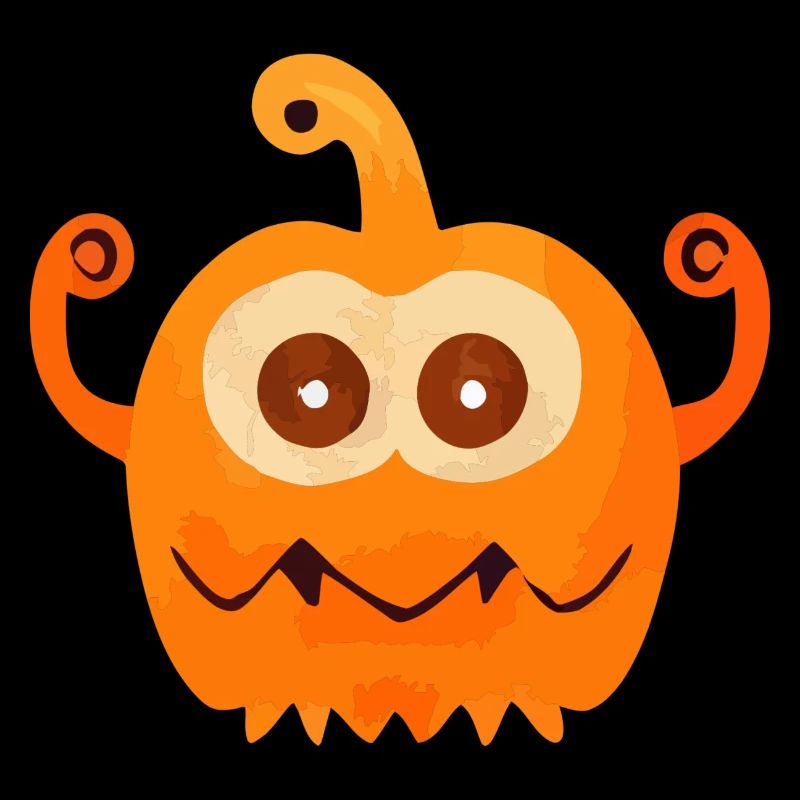 cute pumpkin monster