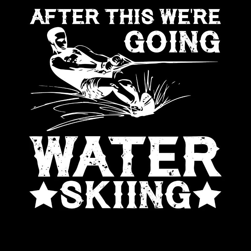 Afterwards we go water skiing