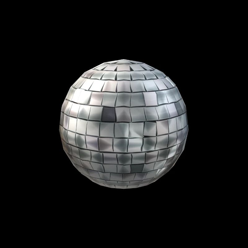 Silver disco ball