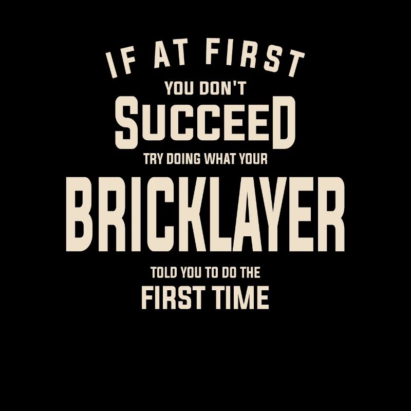 Bricklayer Job Title Profession Birthday Worker