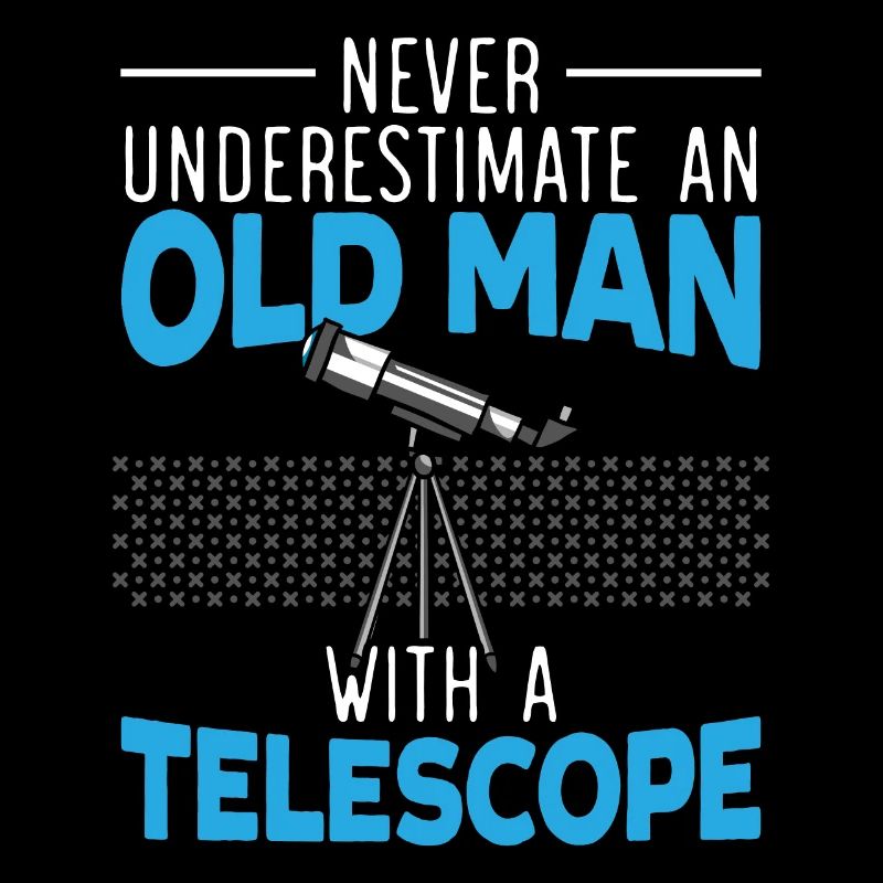 An Old Man With A Telescope Astronomy Astronomer