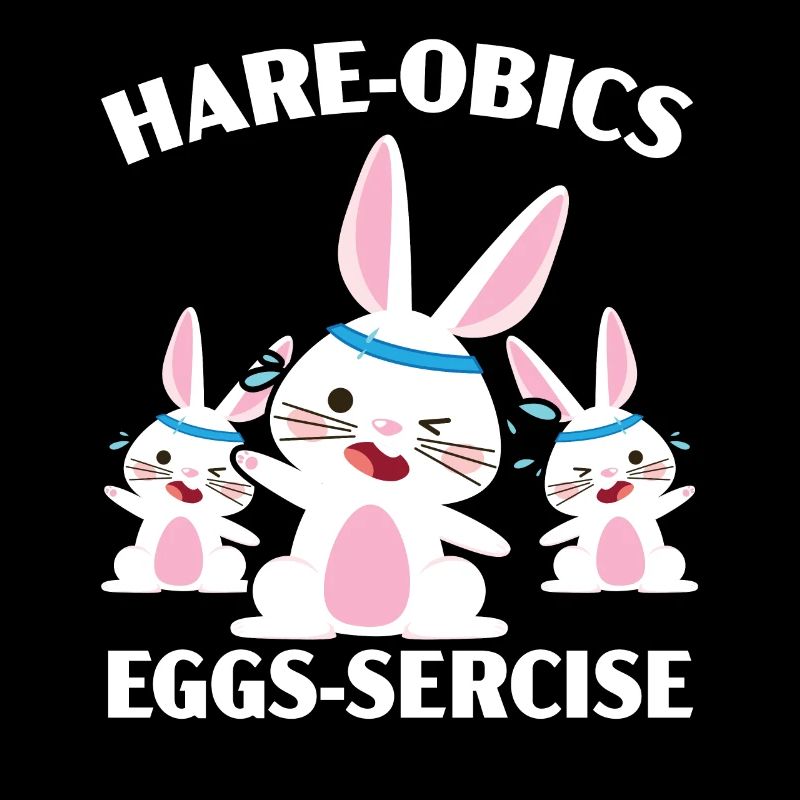 Lièvre-obics Oeufs-sercise Instructeur d’aérobic Lapin