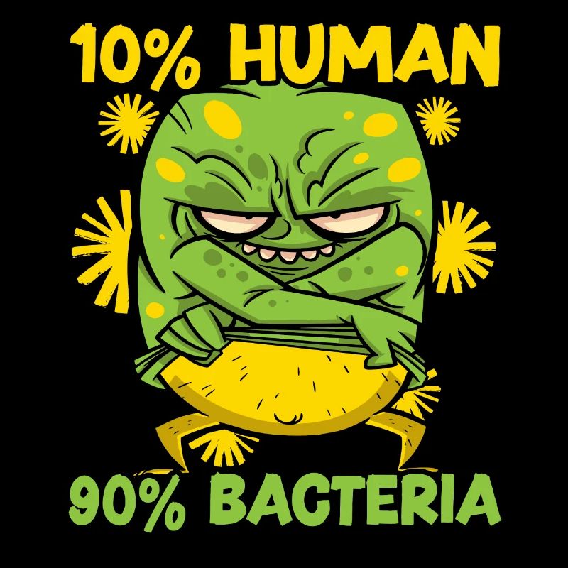 10% Humain 90% Bactéries Science Microbiologie