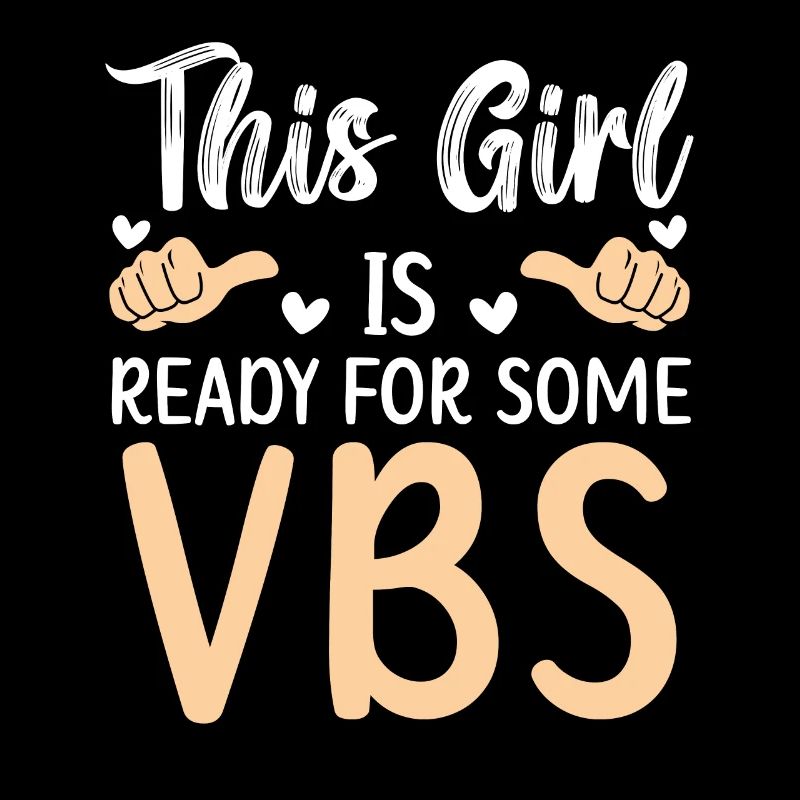 Fille prête pour une école biblique de vacances VBS
