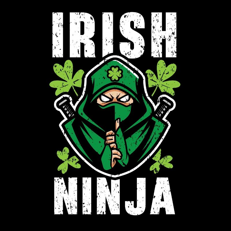 Irish Ninja Lover St. Patricks Day Shamrock