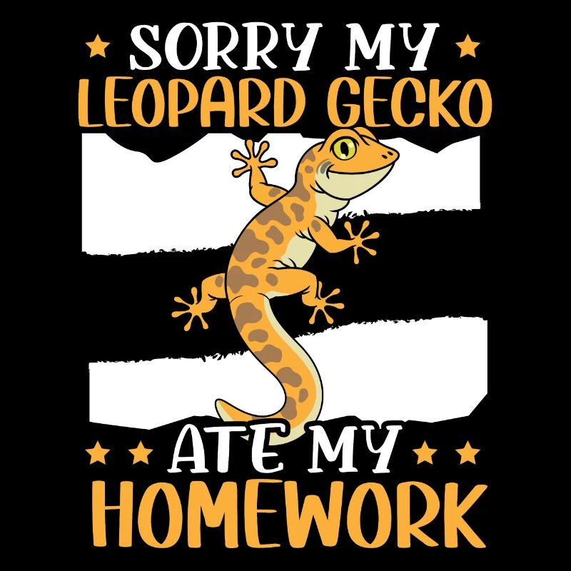 Désolé mon gecko léopard a mangé mes devoirs reptile