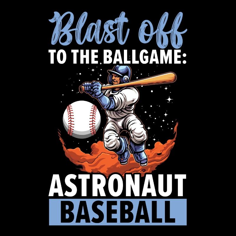 Astronaute de baseball Joueur de baseball Outerspace