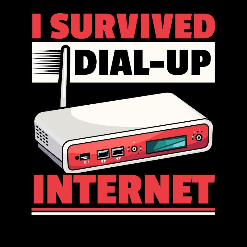 DFÜ-Internetverbindung 90er Computerwitze