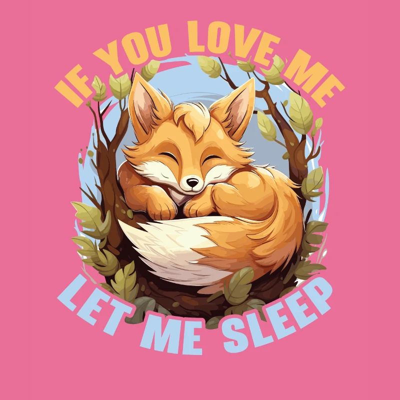 Sleeping Fox Sleepyhead Napping Sleep Fox Lover