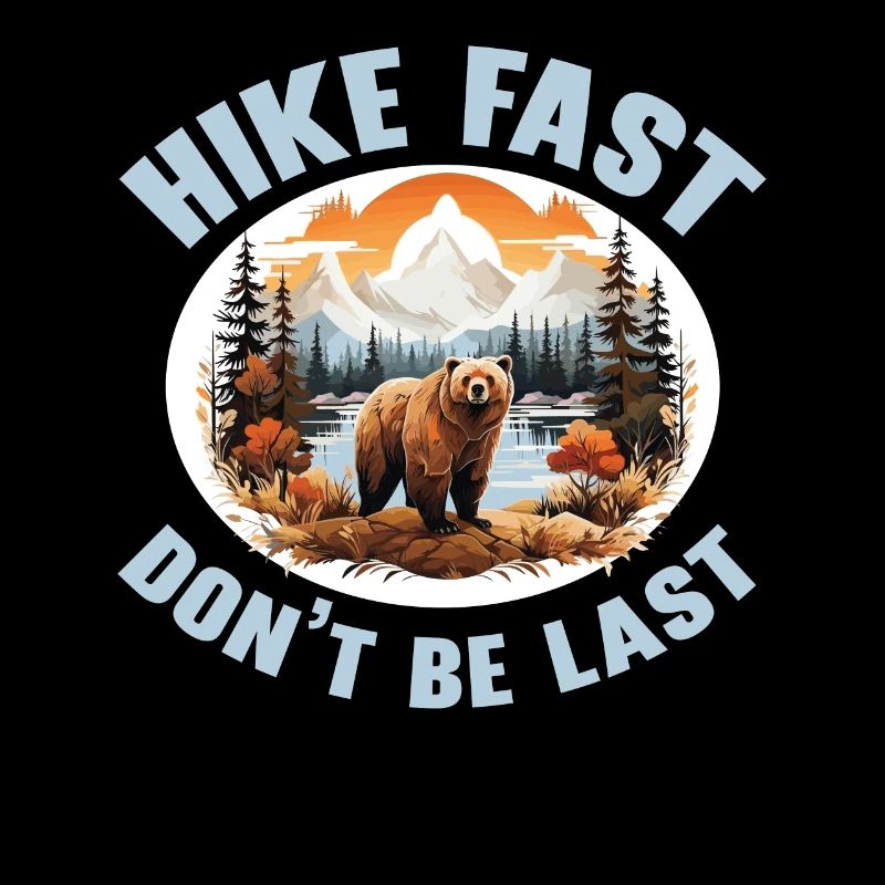 Bear Hiking Mountain Climbing Hiker Bear Lover