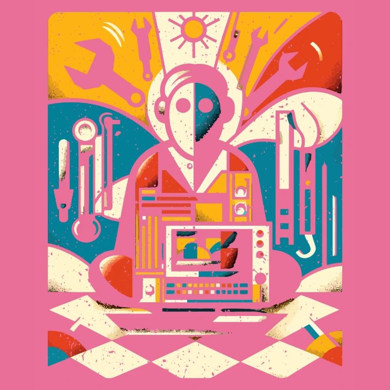 Cool Technician Art Gift