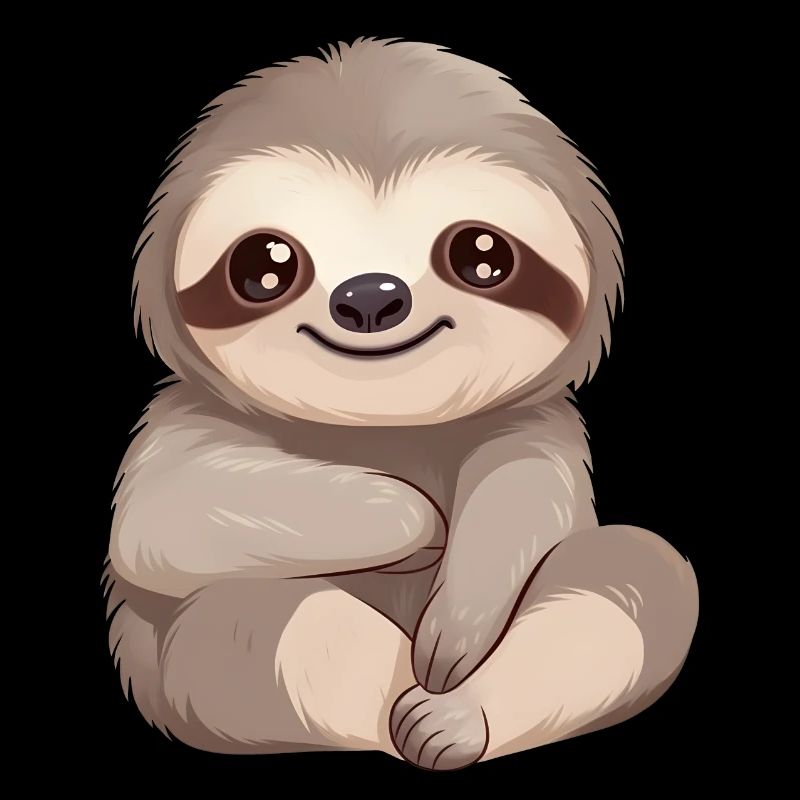 Cute baby sloth