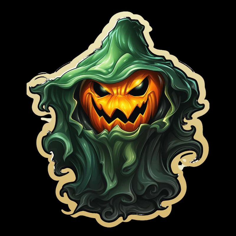 Ghost Lover Cartoon Style Halloween Ghost Spooky