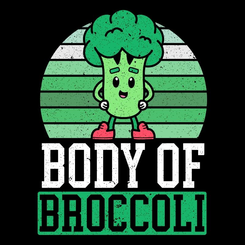 Body By Broccoli Vegetable Vegan Broccoholic