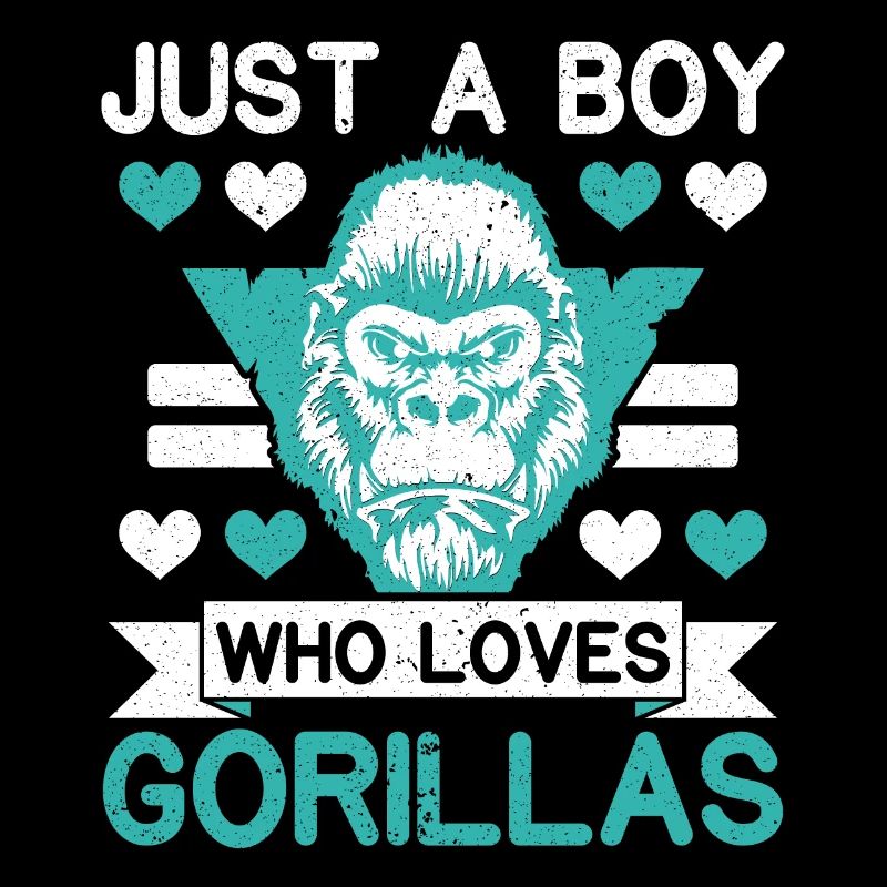 Juste un garçon qui aime les gorilles Ape Monkey Lover