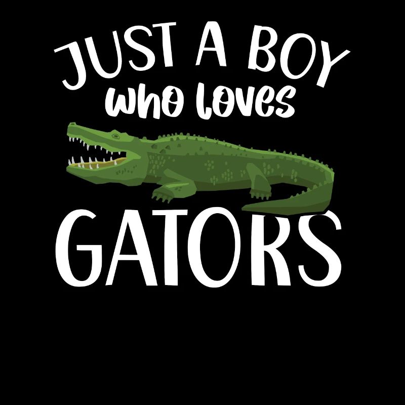 Nur ein Junge, der Gators Alligator Krokodil liebt