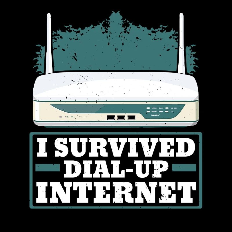 DFÜ-Internetverbindung 90er Computerwitze