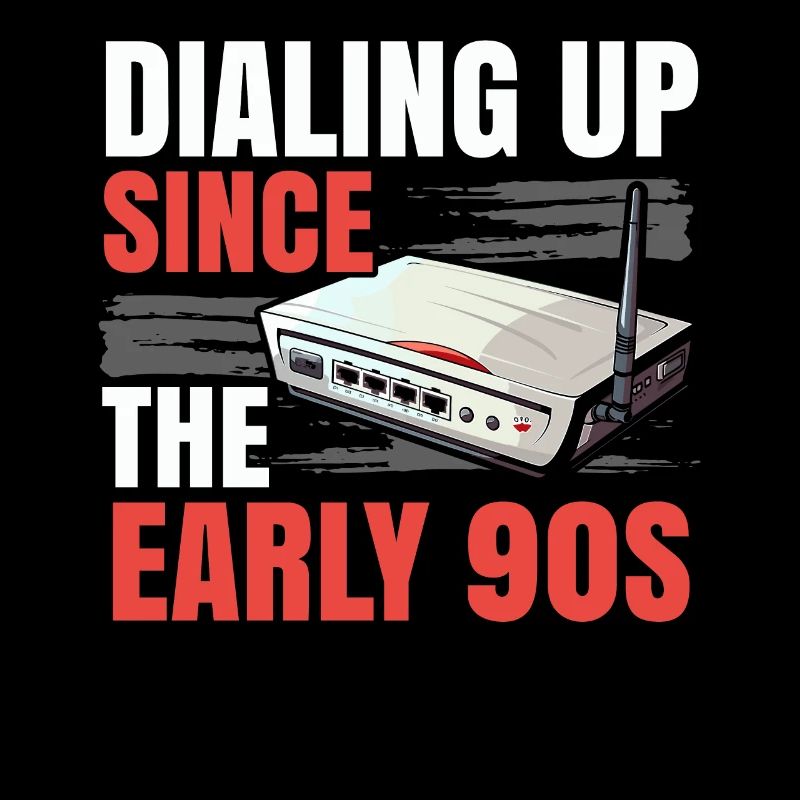 DFÜ-Internetverbindung 90er Computerwitze