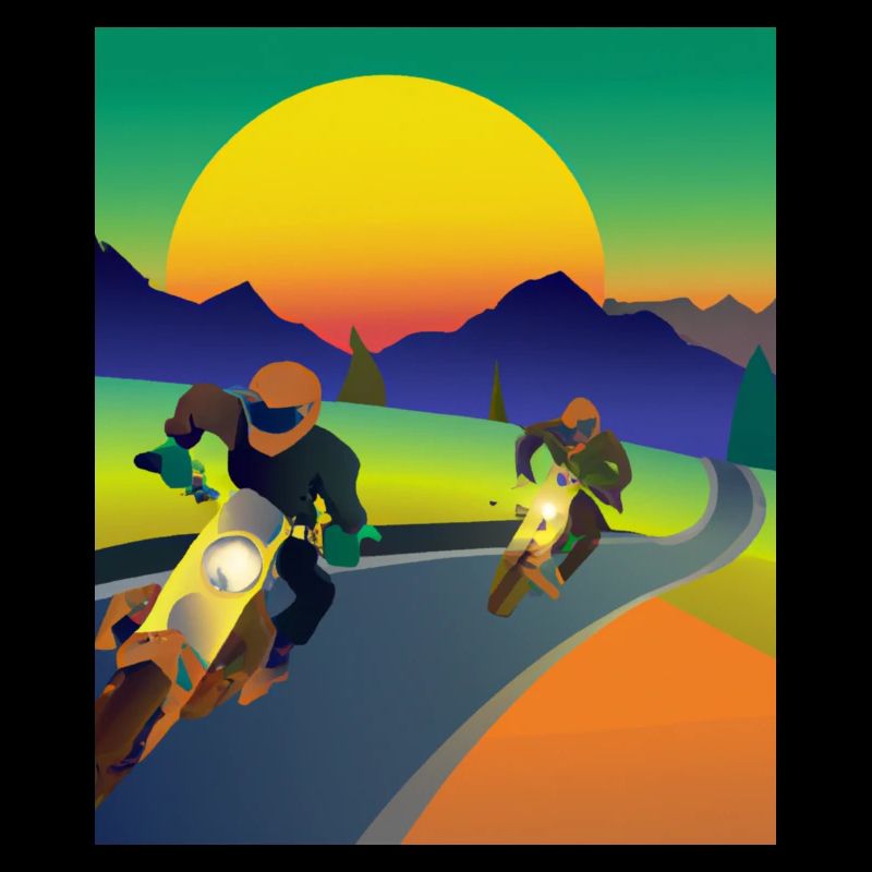 Vaporwave Aesthetic Sunset Mountains