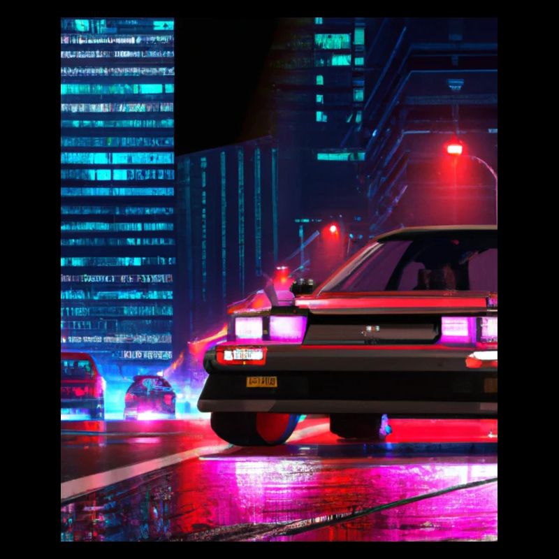 Vaporwave Esthétique Synthwave Car