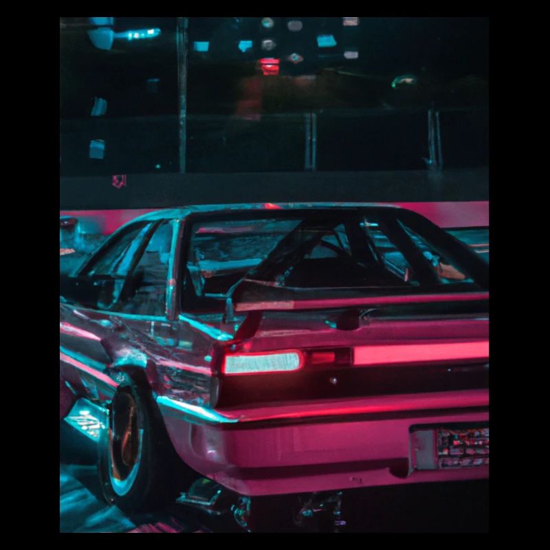 Vaporwave Esthétique Synthwave Car