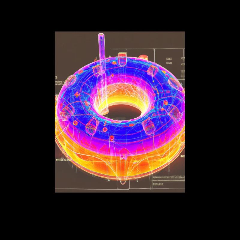 Donut Blueprint Pastry Chef Cake Baking