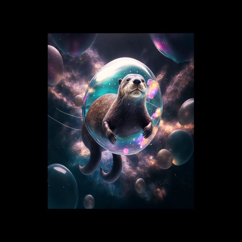 Funny Space Otters Space Otter With Planet