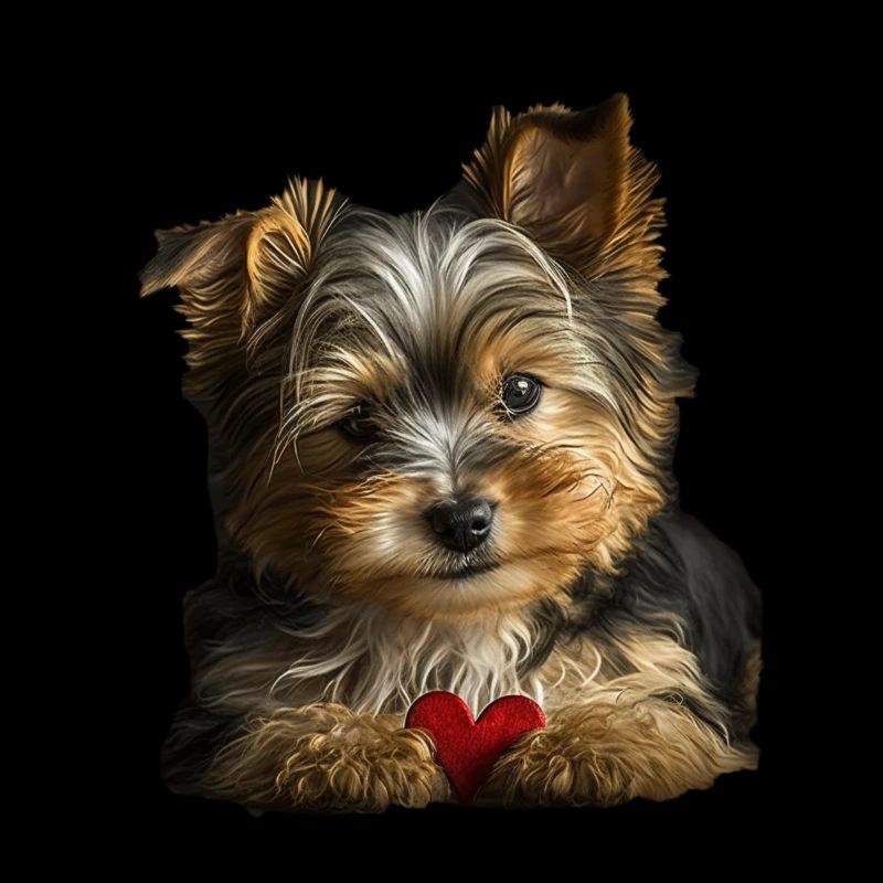 Biewer Yorkshire Terrier Saint-Valentin