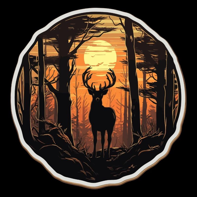 Chasse au cerf Jagd Hirsch