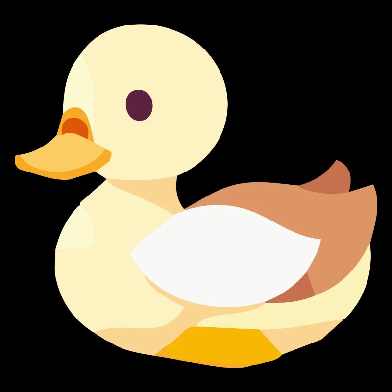 Bébé canard à bec en jaune