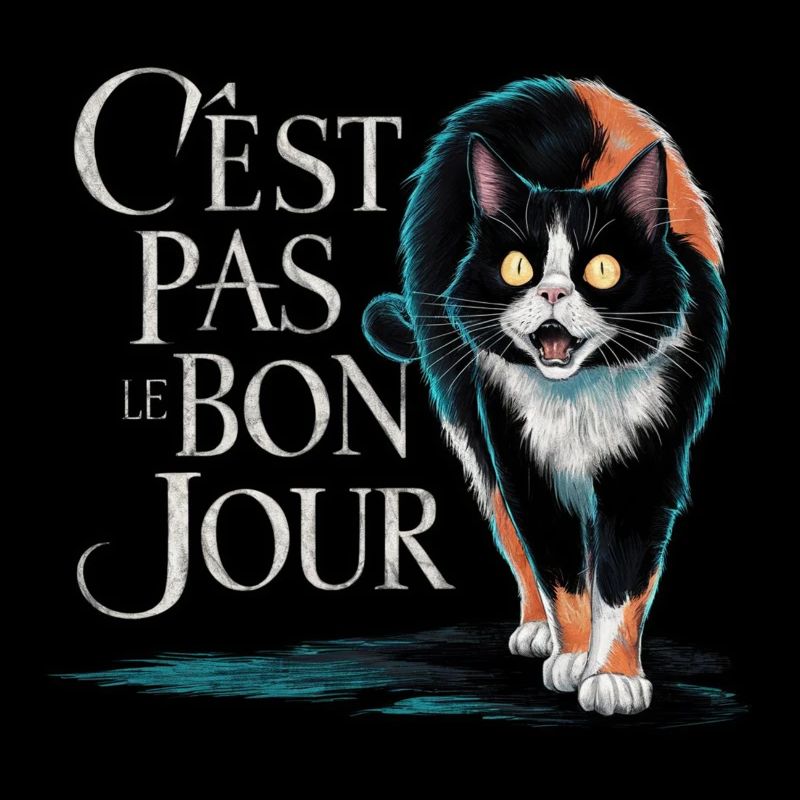 Angry cat - not on the right day