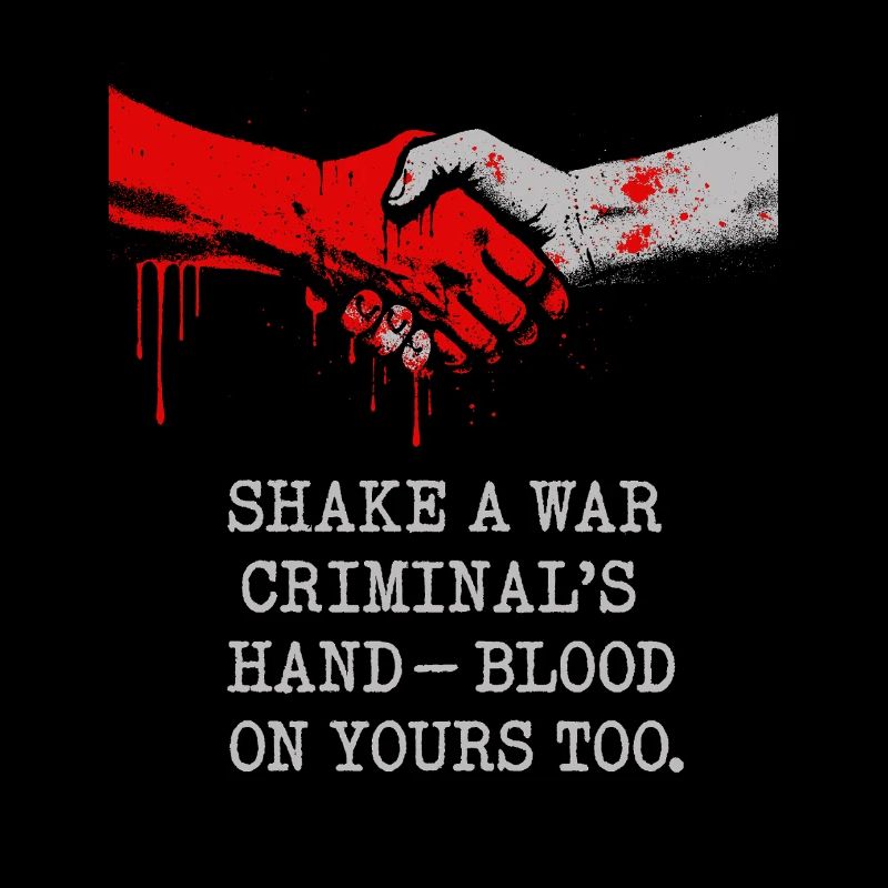 Bold Handshake Anti War Print Stop War
